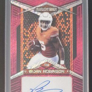 Bijan Robinson 2023 Wild Card Alumination Auto RC 4/10 AB-7  RB Falcons Pink